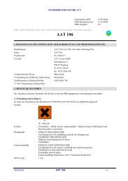Sicherheitsdatenblatt AAT 106 - AAT Aston GmbH
