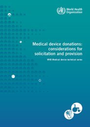 WHO Medical Device Technical Series