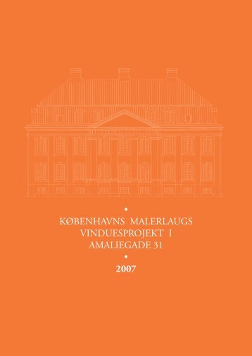 Tilsynsrapport 2007 - KÃ¸benhavns malerlaug