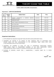 B.TECH 4th Sem Regular Exam JUNE - 2013 TIME ... - RK University