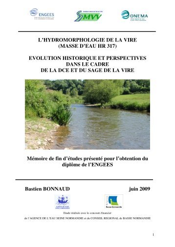 l'hydromorphologie de la vire (masse d'eau hr 317) - ENGEES