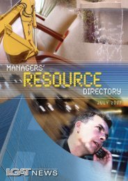 July 2007 - Managers Resource Directory - Local Government ...