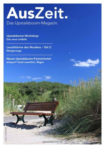 Gastmagazin AusZeit. - Upstalsboom