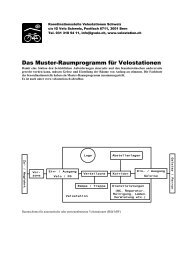 Das Muster-Raumprogramm fÃ¼r Velostationen