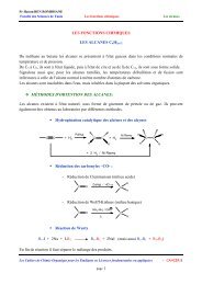 LES FONCTIONS CHIMIQUES LES ALCANES CnH2n ... - Orgapolym