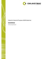 Celectric General Purpose AGM batteries