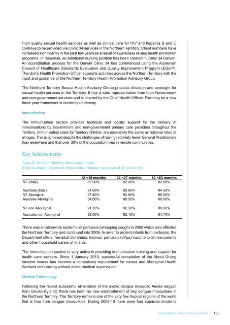 DHF Annual Report 2009 - NT Health Digital Library - Northern ...