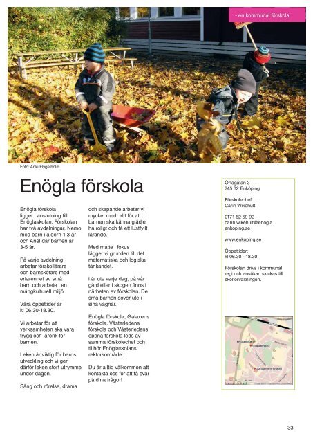 Förskolor och grundskolor - Enköping