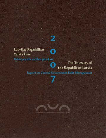 2007.gada parāda vadības pārskats - Valsts kase