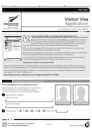 Visitor Visa Application (INZ 1017)