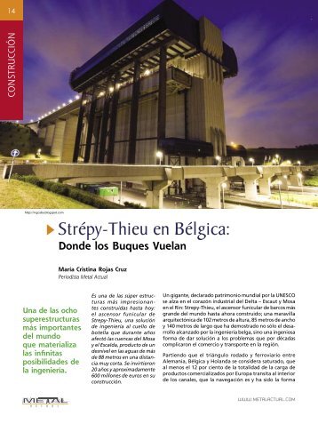 Construccion - Strepy-Thieu en Belgica Donde los Buques Vuelan