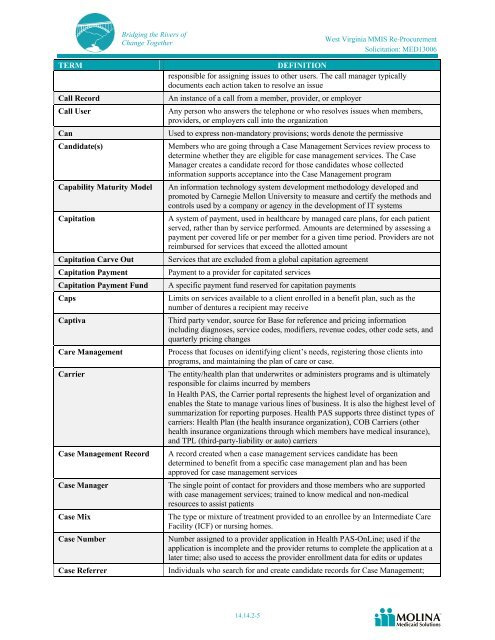 Molina Medicaid Solutions - DHHR