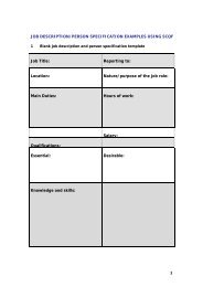 job description/person specification examples using scqf