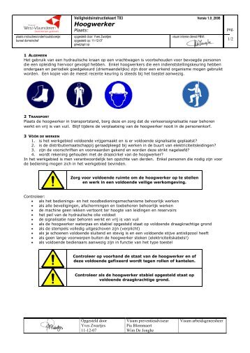 Hoogwerker (PDF) - BeSWIC