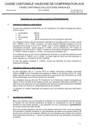 Cotisations paritaires - Commune de Montreux