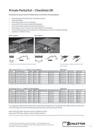 Private Park@Sol â Checkliste DE - Schletter GmbH