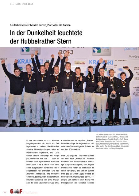 ein fast normaler putt zur deutschen meisterschaft - Golf an Rhein ...