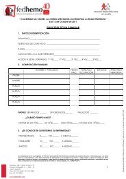 Formulario de solicitud - Hemofilia
