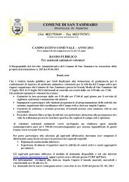 Bando campo estivo 2011.pdf - Comune di San Tammaro