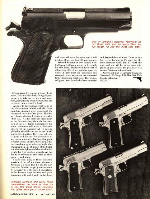 American Handgunner May/June 1978