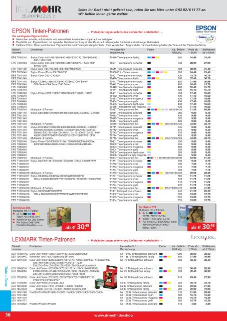 BÜROARTIKEL 2011/2012