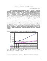 Os dados da PNAD 2006 e da Contagem de PopulaÃ§Ã£o de 2007 do ...