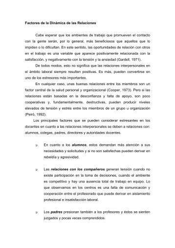 Factores de la Dinamica de las Relaciones - PÃ¡gina principal