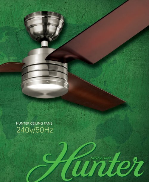 240v/50Hz - Hunter Fan
