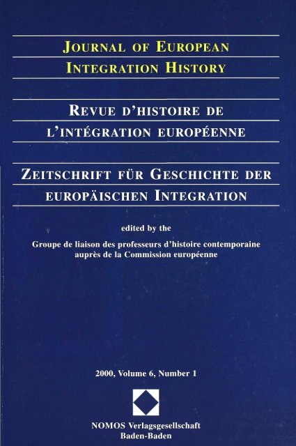 2000, Volume 6, N°1 - Centre d'études et de recherches ...