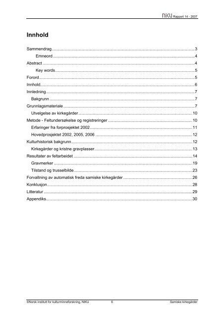 NIKU Rapport 14