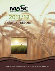 annual report 2011/12 - Manitoba Agricultural Services Corporation