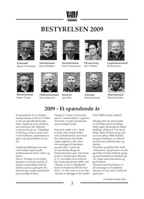 Ã…rsskriftet 2009 - Beder-Malling IdrÃ¦tsforening