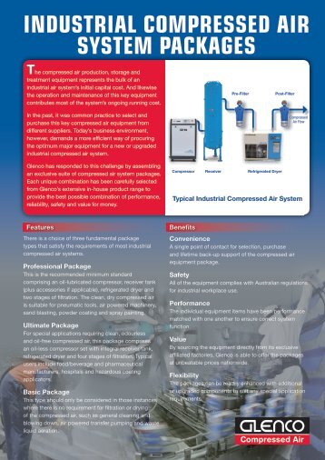 INDUSTRIAL COMPRESSED AIR SYSTEM PACKAGES - Glenco