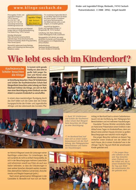 Im Album geblÃ¤ttert - Kinder- und Jugenddorf Klinge, Seckach