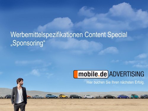 Sponsoring - mobile.de Advertising