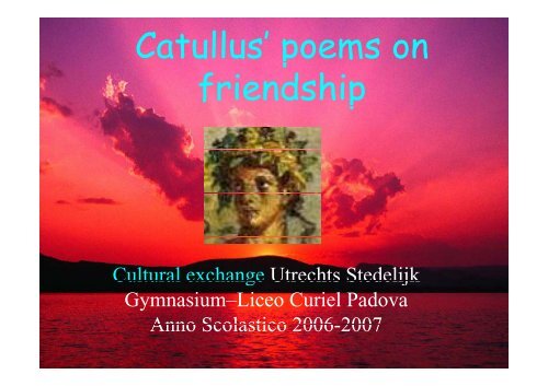 Catullus' poems on p friendship - E. Curiel