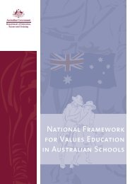 National Framework for Values Education booklet.indd