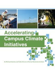 Accelerating Campus Climate Initiatives - Rocky Mountain Institute