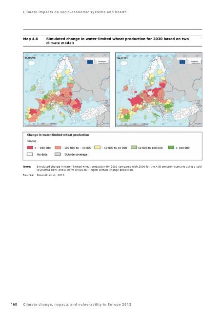 Climate change, impacts and vulnerability in Europe ... - MemoFin.fr