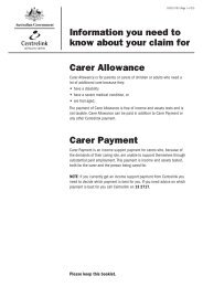 Information you need to know about your claim for Carer Allowance ...