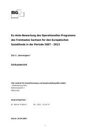 Ex-ante-Evaluierungsbericht zum OP ESF 2007-2013