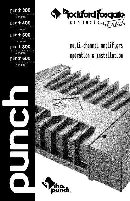 2000 Punch Multi-channel Amplifiers