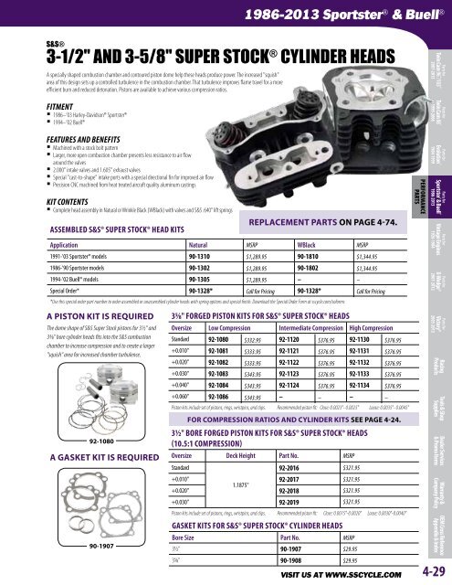 1986-2013 SportsterÂ® & Buell - S&S Cycle