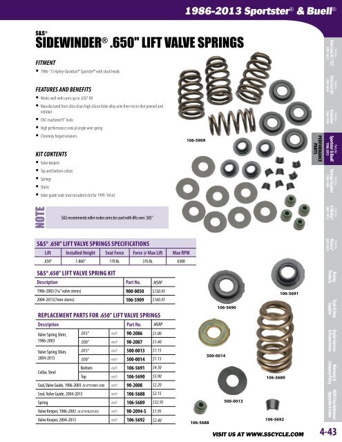 1986-2013 SportsterÂ® & Buell - S&S Cycle