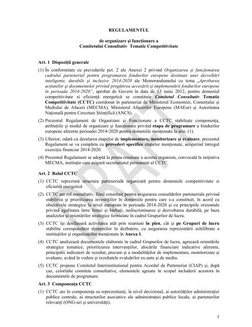 ROF - Ministerul Economiei