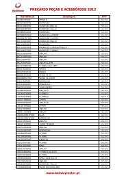 preÃ§ario peÃ§as keeway 2012 - motonews