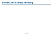 Nokia E52 - Bedienungsanleitung.pdf herunterladen - Fonmarkt.de