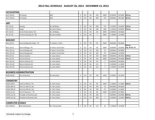 Course Schedule Briar Cliff University course-schedule-briar-cliff-university