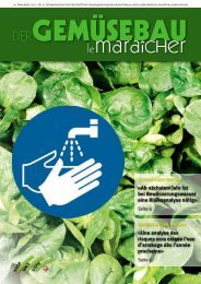 Gemüsebau Ausgabe 6 / 2012 - eppenberger-media gmbh