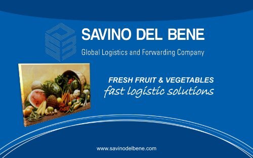 SDB Presentation for Fresh Product - Savino Del Bene